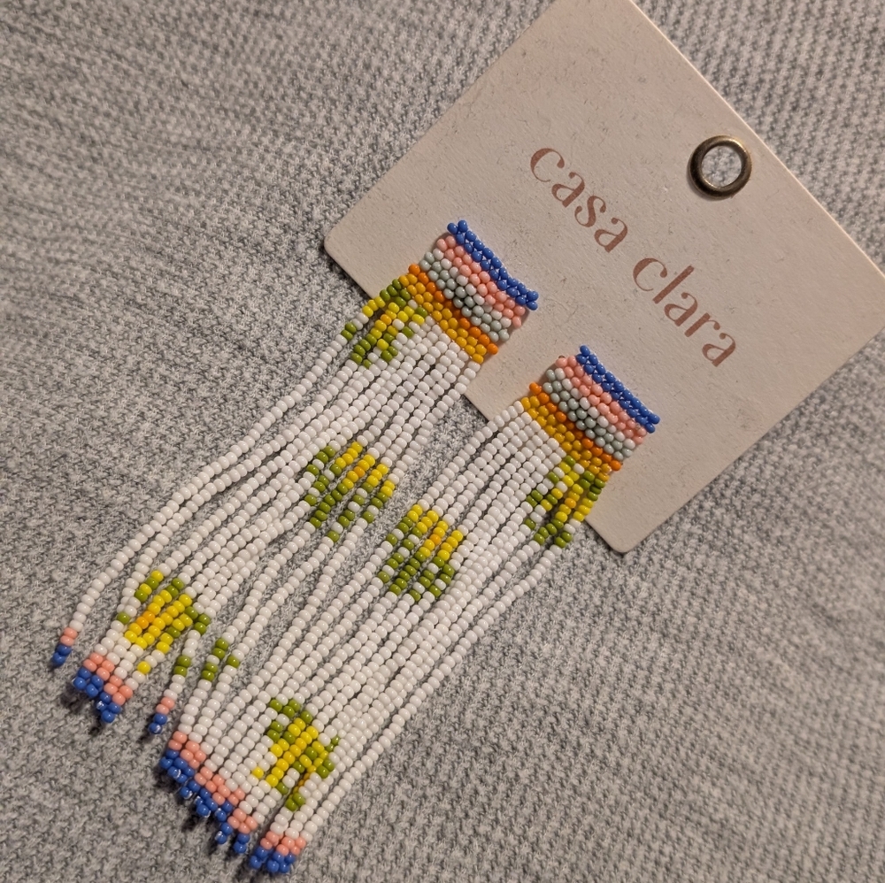 Anthropologie Casa Clara Beaded Earrings
